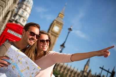 Tourists in London